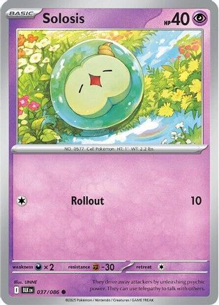Solosis 037/086 - SV Black Bolt Reverse Holofoil