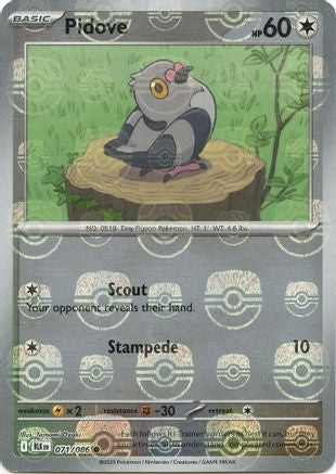 Pidove (Master Ball Pattern) 071/086 - SV Black Bolt - Holofoil