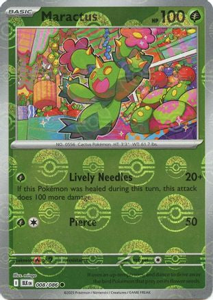 Maractus (Poke Ball Pattern) 008/086 - SV Black Bolt - Holofoil