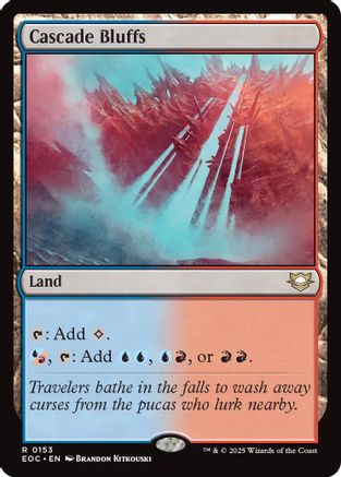Cascade Bluffs (EOC-153) - Commander: Edge of Eternities