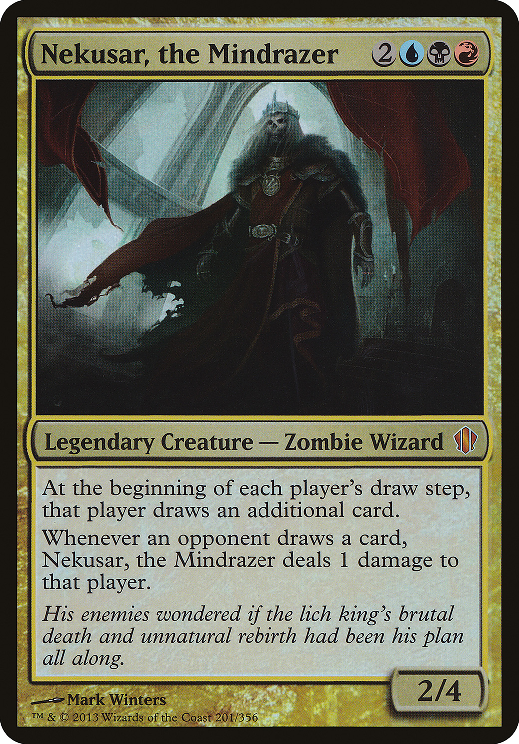 Nekusar, the Mindrazer (OVER-201) - Commander 2013 Oversized Foil
