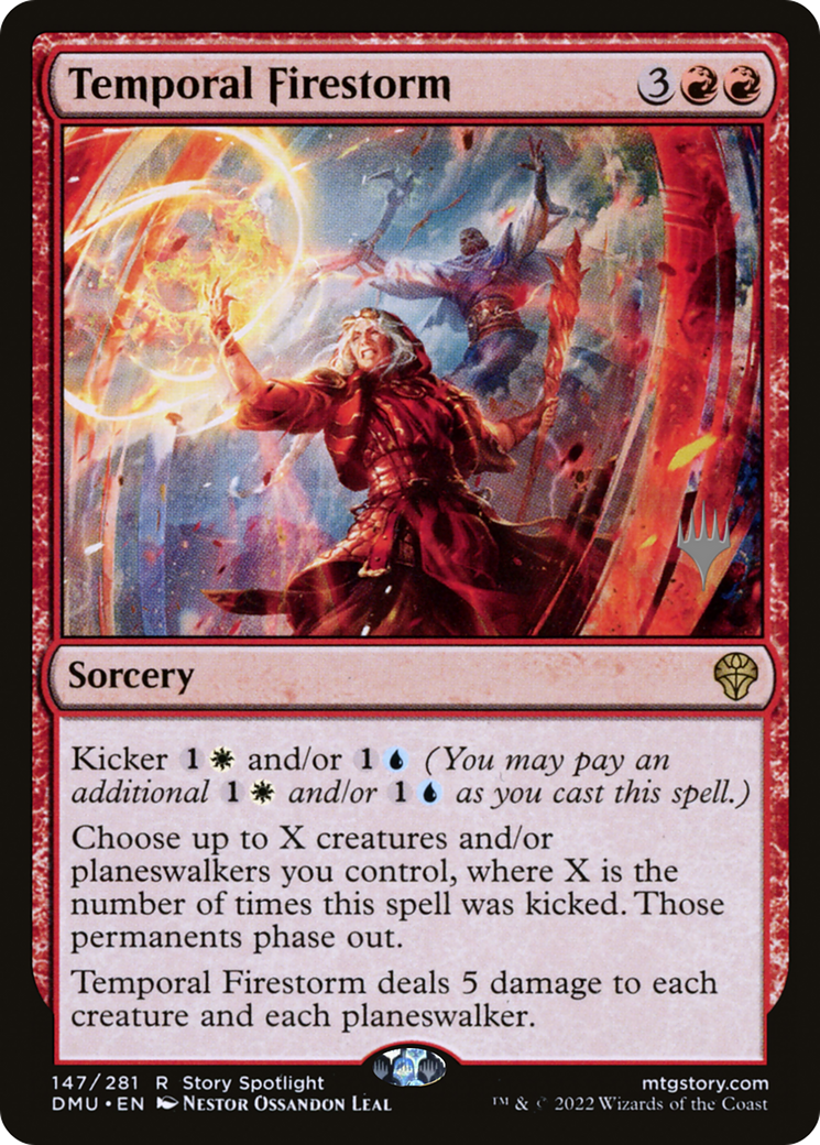 Temporal Firestorm (PPDMU-147P) - Dominaria United Promos