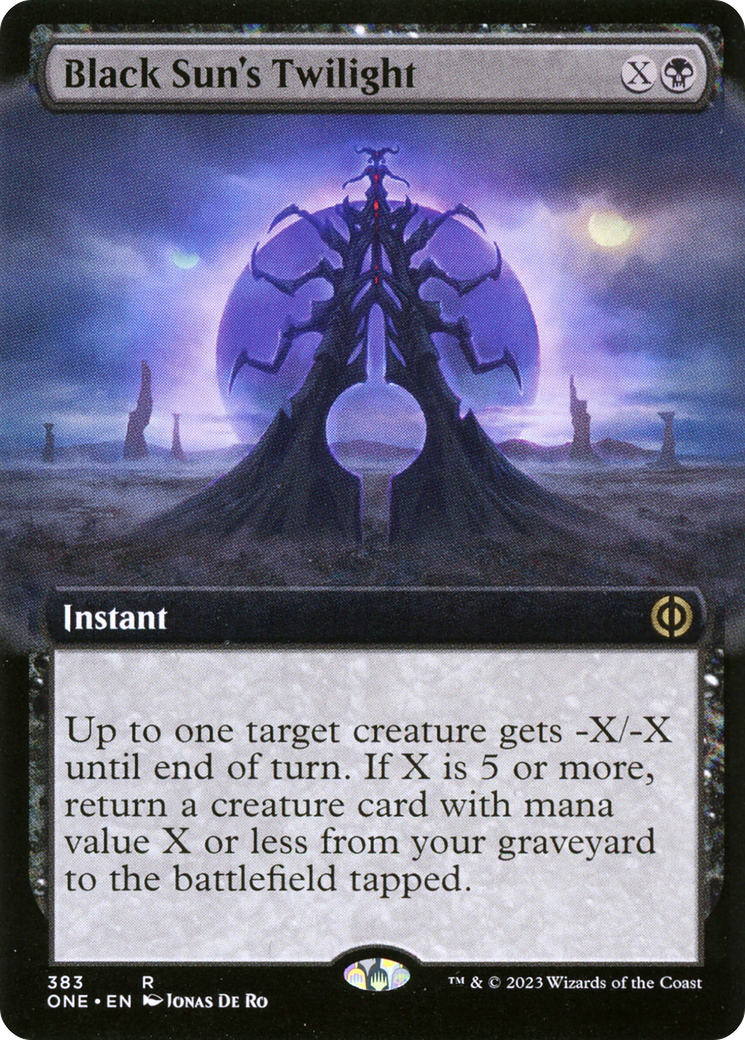 Black Sun's Twilight (ONE-383) - Phyrexia: All Will Be One: (Extended Art)