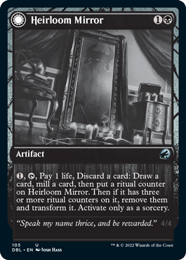 Heirloom Mirror // Inherited Fiend (DBL-105) - Innistrad: Double Feature: (Double Faced Transform)