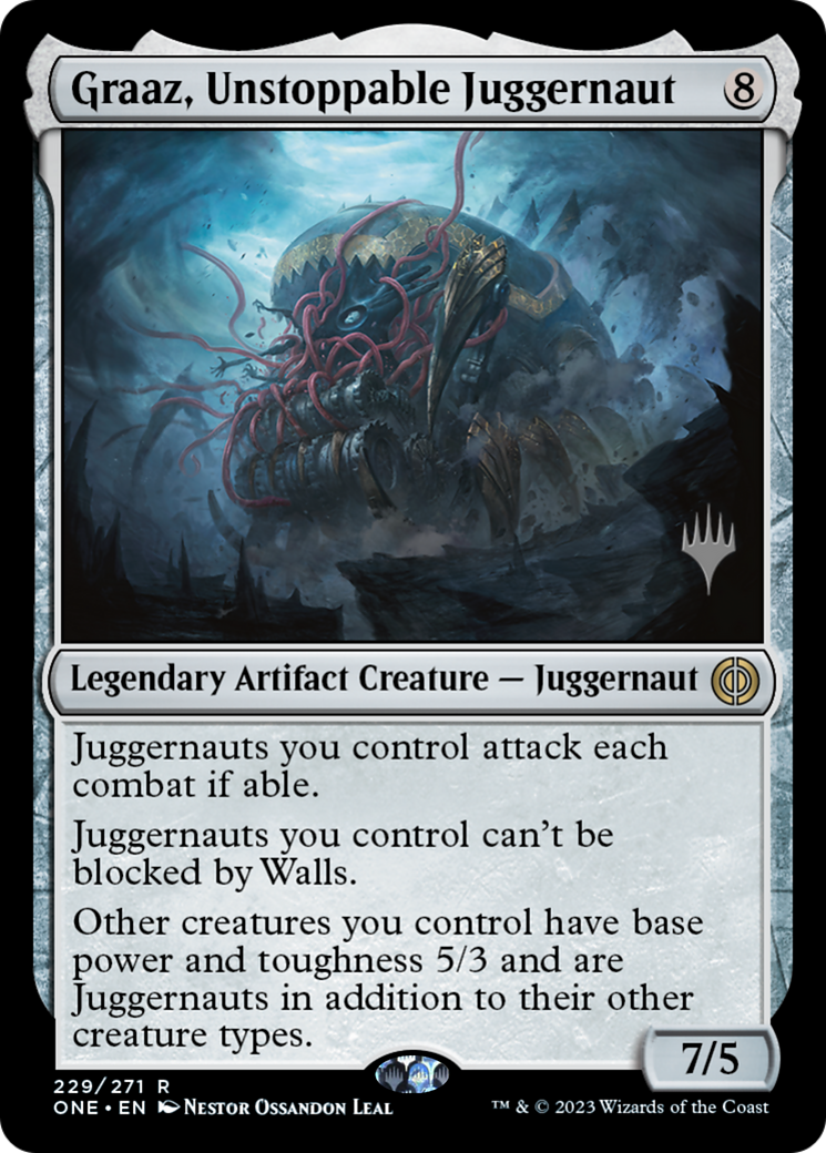 Graaz, Unstoppable Juggernaut (PPONE-229) - Phyrexia: All Will Be One Promos