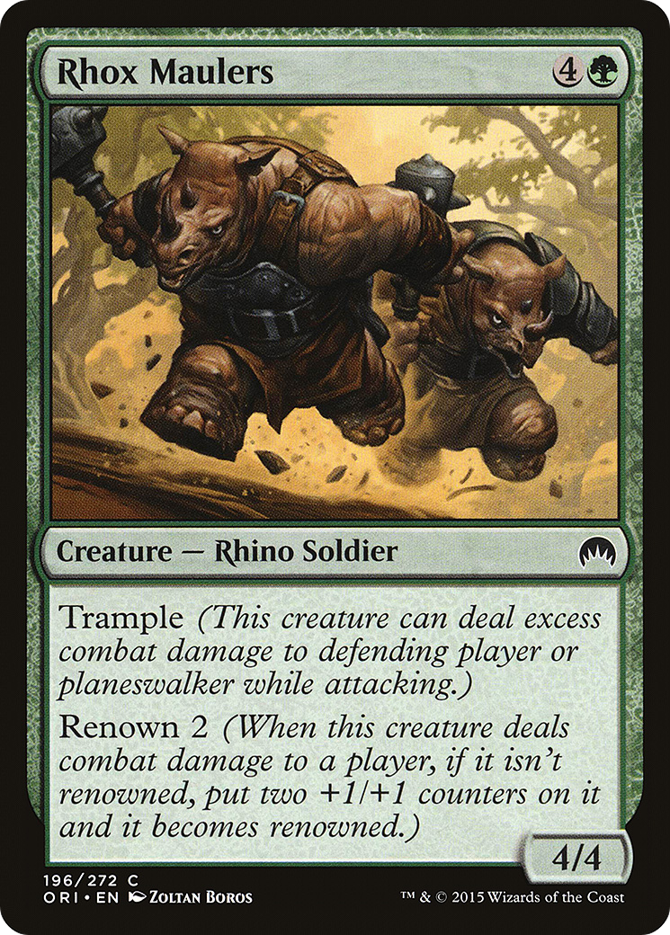 Rhox Maulers (ORI-196) - Magic Origins Foil