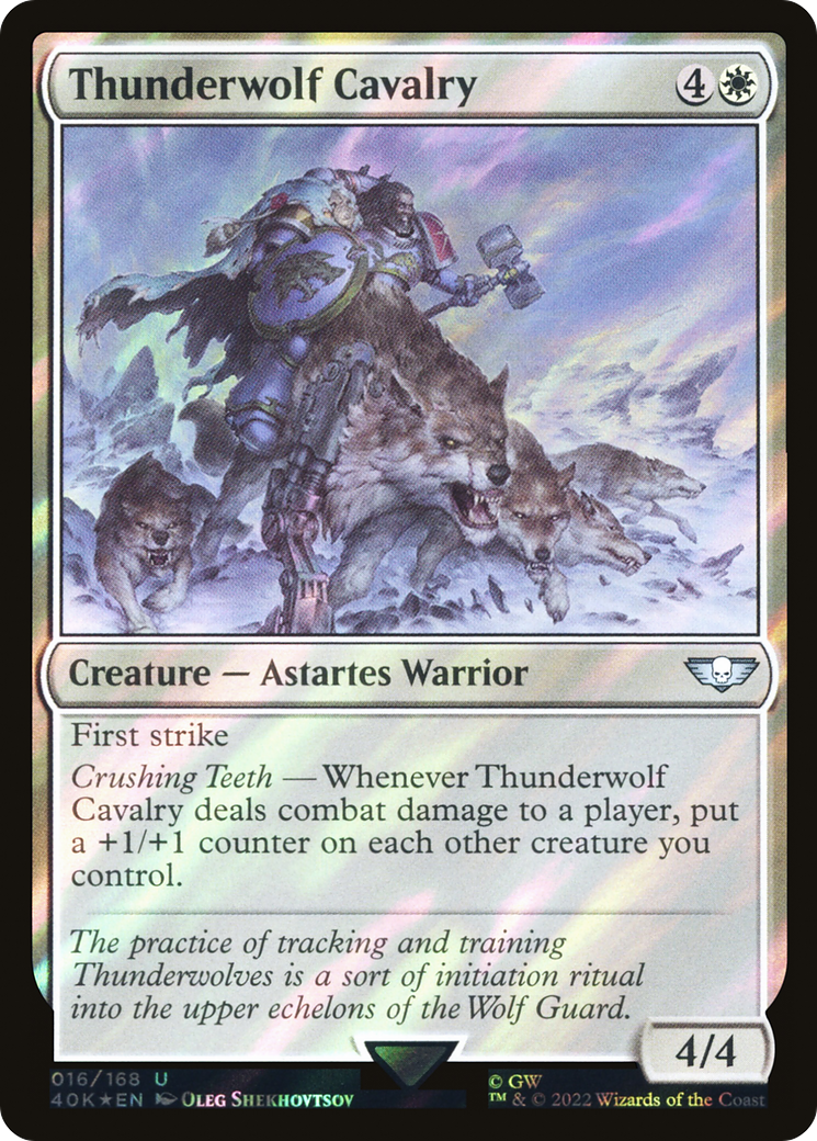 Thunderwolf Cavalry (40K-16★) - Warhammer 40,000 Commander Foil