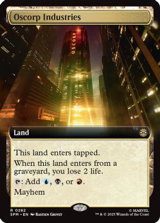 Oscorp Industries (Extended Art) (SPM-282) - Marvel's Spider-Man Foil