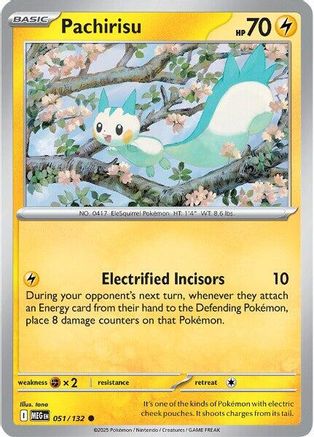 Pachirisu 051 - ME01 Mega Evolution Reverse Holofoil