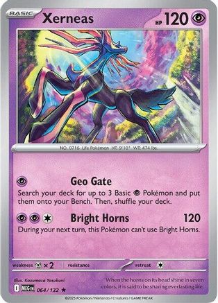 Xerneas 064 - ME01 Mega Evolution Reverse Holofoil