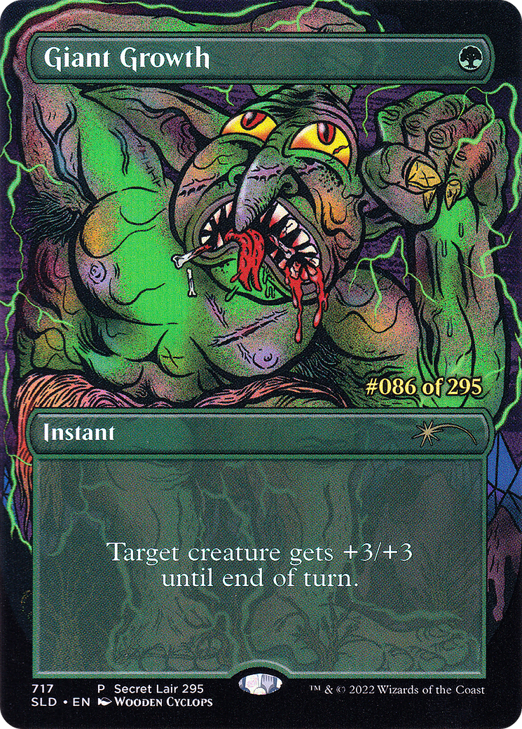 Giant Growth (SLD-717) - Secret Lair Drop (Borderless)
