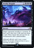 Invoke Despair (PRE-101S) - Kamigawa: Neon Dynasty Promos Foil