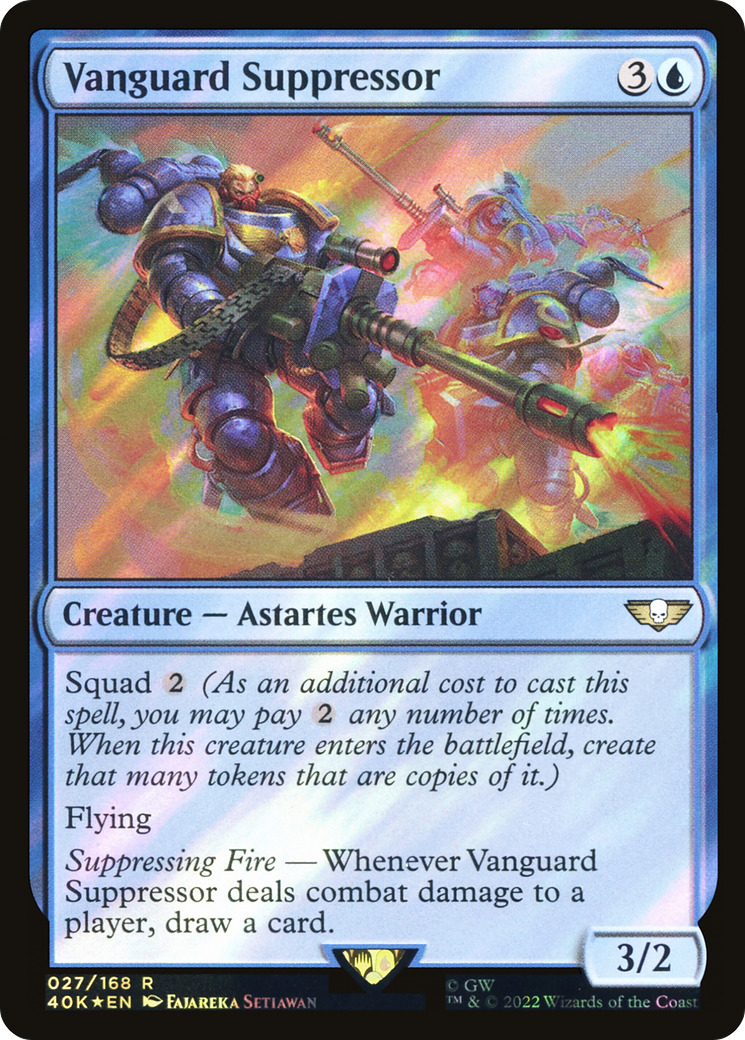 Vanguard Suppressor (40K-027) - Warhammer 40,000 Commander Foil