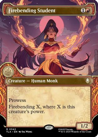 Firebending Student (Showcase) (TLA-342) - Avatar: The Last Airbender Foil