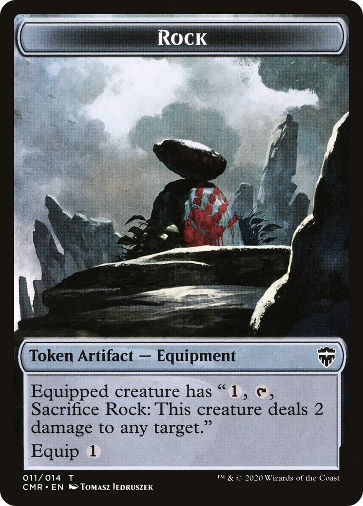 Rock (CMR-011) - Commander Legends Tokens Foil