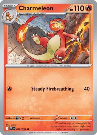 Charmeleon 012 - ME02 Phantasmal Flames Reverse Holofoil