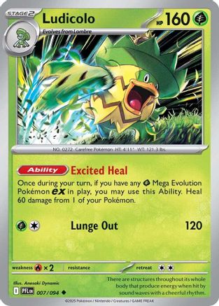 Ludicolo 007/094 - ME02 Phantasmal Flames
