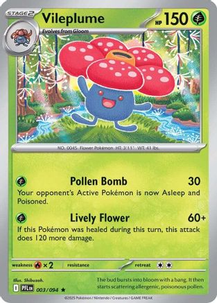 Vileplume 003 - ME02 Phantasmal Flames Holofoil