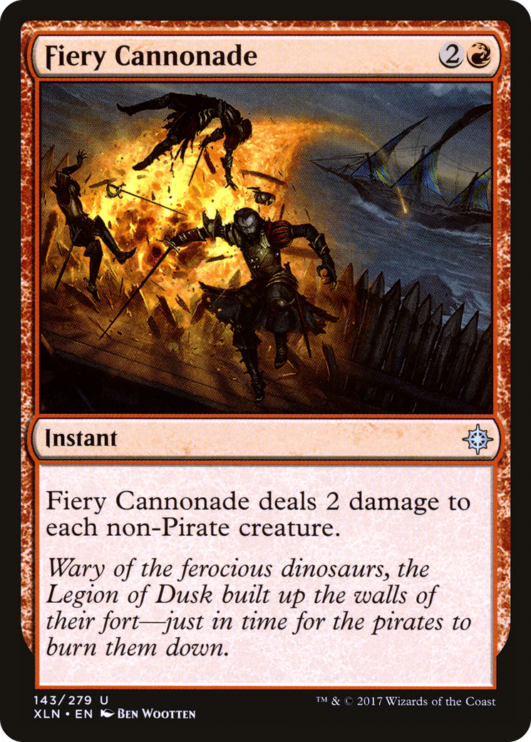 Fiery Cannonade (XLN-143) - Ixalan Foil