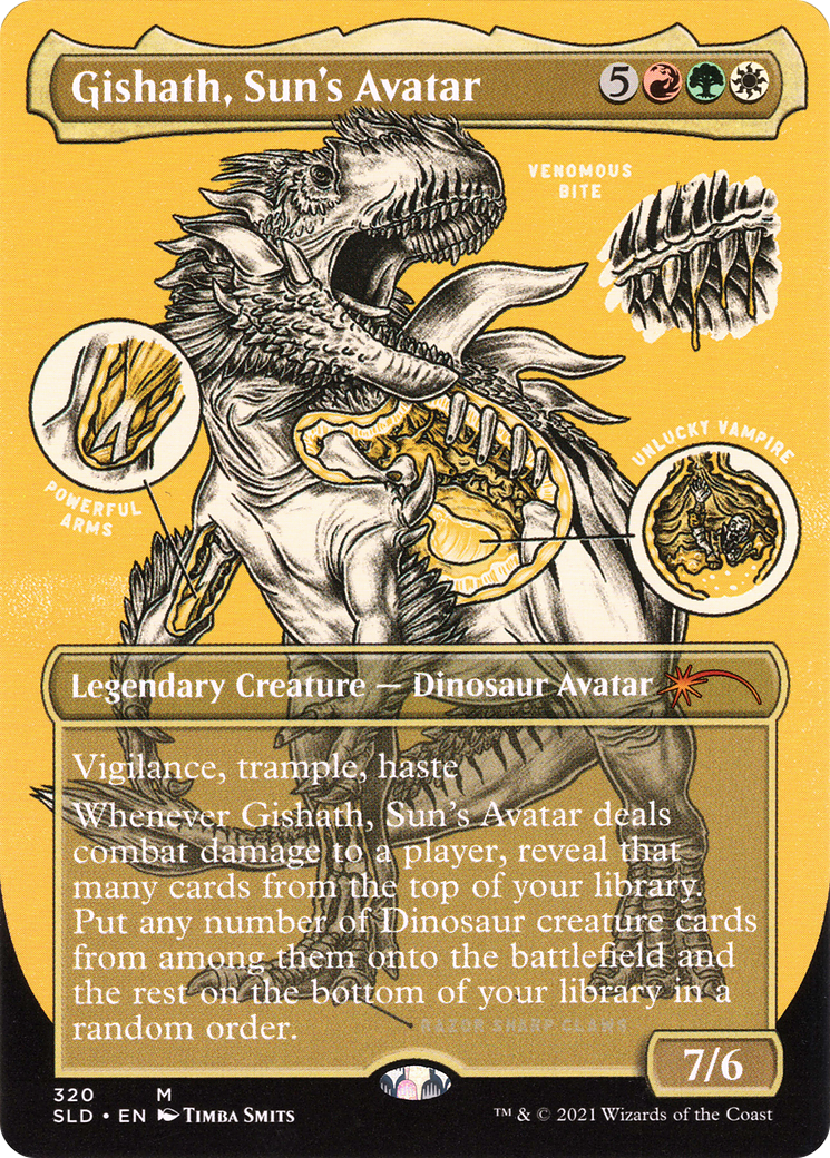 Gishath, Sun's Avatar (SLD-320) - Secret Lair Drop (Borderless)