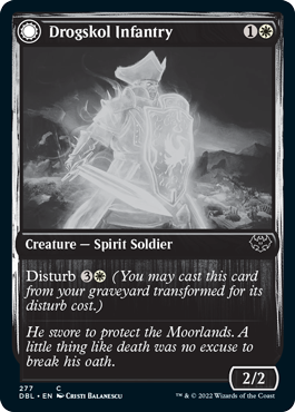 Drogskol Infantry // Drogskol Armaments (DBL-277) - Innistrad: Double Feature: (Double Faced Transform)