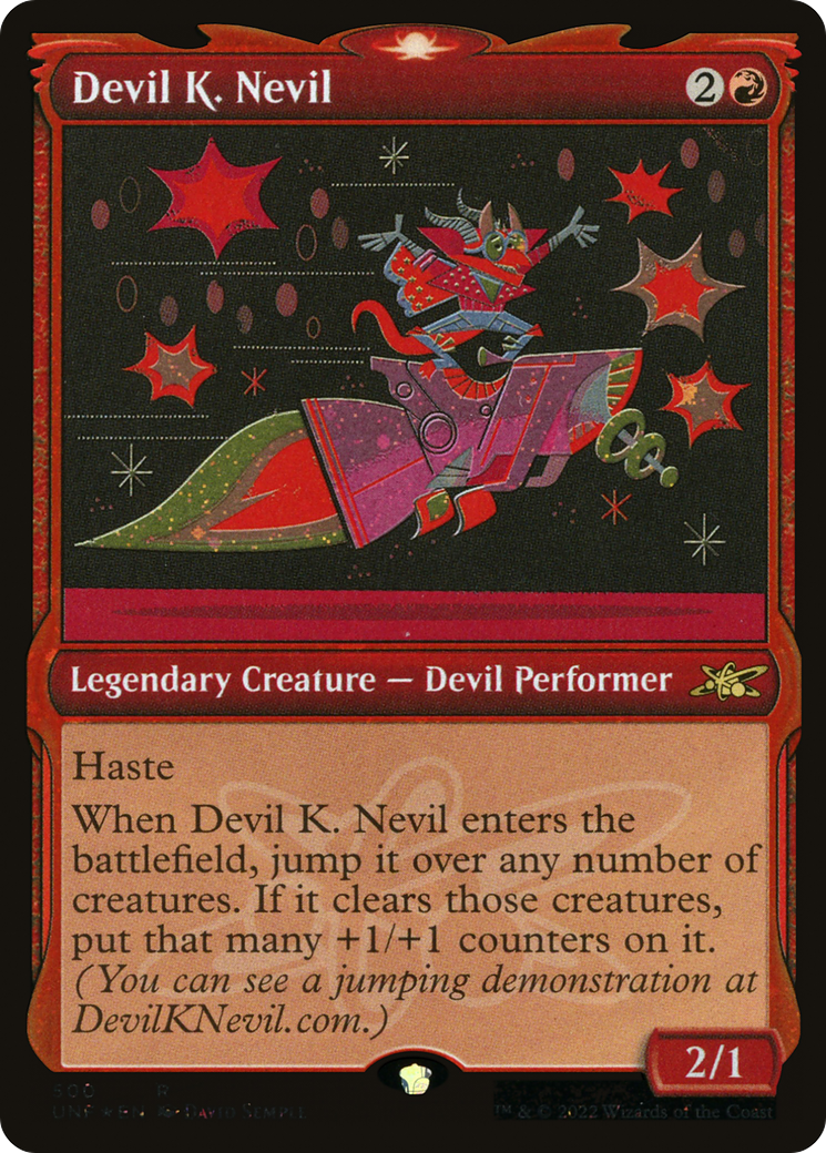 Devil K. Nevil (UNF-500) - Unfinity: (Showcase) Foil