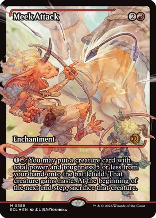 Meek Attack (388) (Showcase) (ECL-388) - Lorwyn Eclipsed Foil