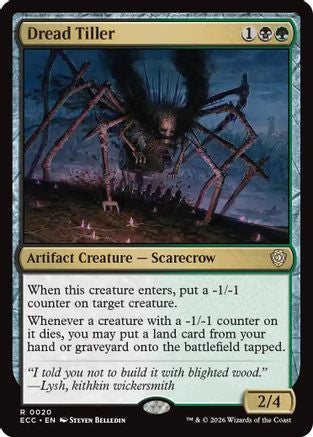 Dread Tiller (ECC-020) - Commander: Lorwyn Eclipsed
