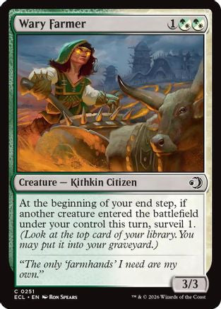 Wary Farmer (ECL-251) - Lorwyn Eclipsed