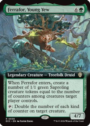 Ferrafor, Young Yew (Extended Art) (ECC-036) - Commander: Lorwyn Eclipsed Foil