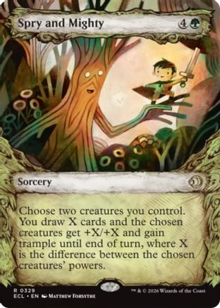 Spry and Mighty (Showcase) (ECL-329) - Lorwyn Eclipsed