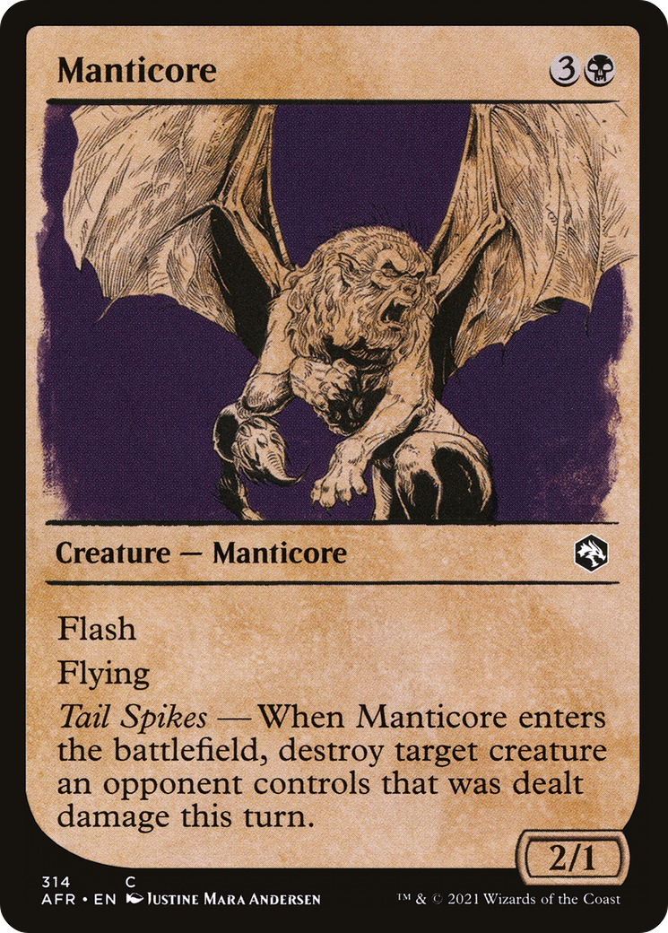 Manticore (AFR-314) - Adventures in the Forgotten Realms: (Showcase)
