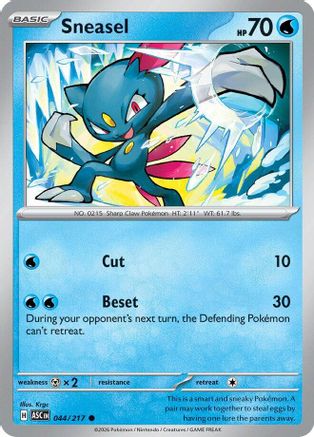 Sneasel 044 - ME Ascended Heroes