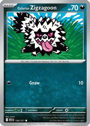 Galarian Zigzagoon 130 - ME Ascended Heroes