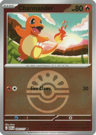 Charmander (Quick Ball) 020 - ME Ascended Heroes Reverse Holofoil