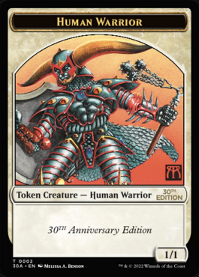 Human Warrior (30A-002) - 30th Anniversary Tokens