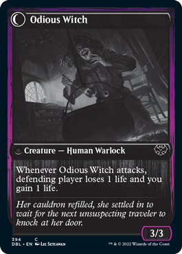 Ragged Recluse // Odious Witch (DBL-394) - Innistrad: Double Feature: (Double Faced Transform)