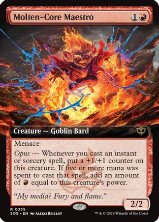Molten-Core Maestro (Extended Art) (SOS-335) - Secrets of Strixhaven
