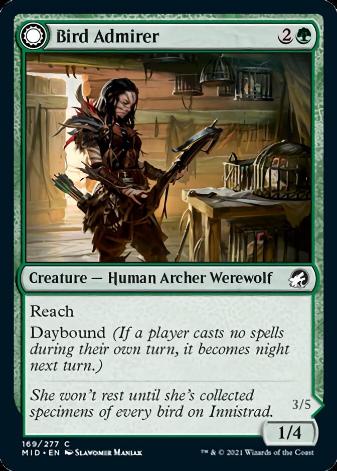 Bird Admirer // Wing Shredder (MID-169) - Innistrad: Midnight Hunt: (Double Faced Transform)