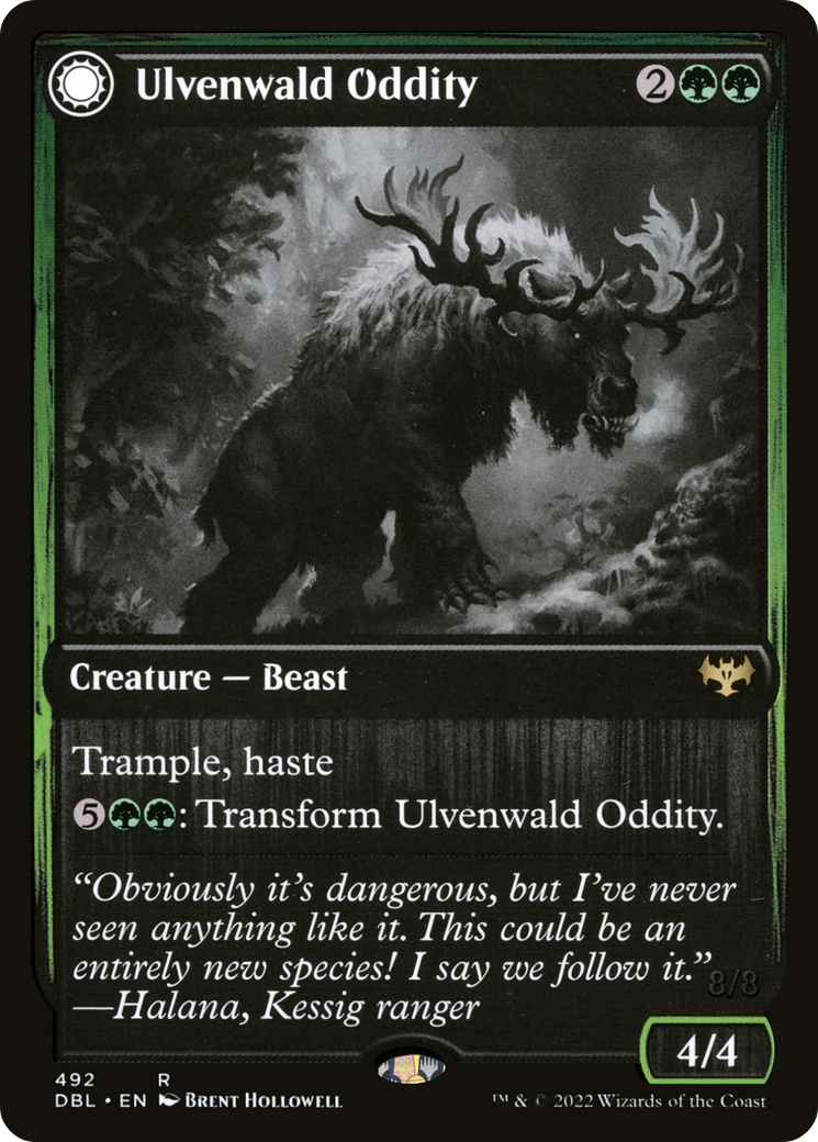 Ulvenwald Oddity // Ulvenwald Behemoth (DBL-492) - Innistrad: Double Feature: (Double Faced Transform)