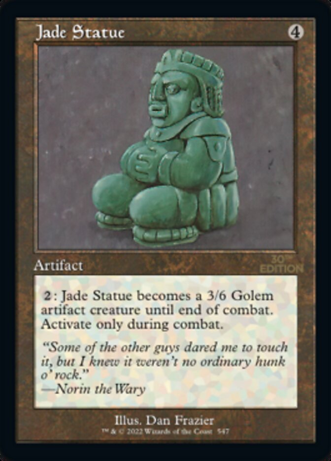 Jade Statue (Retro Frame) (30A-547) - 30th Anniversary Edition