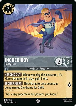 Incrediboy - Buddy Pine (177/204) - Wilds Unknown Cold Foil