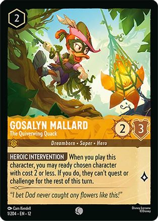 Gosalyn Mallard - The Quiverwing Quack (1/204) - Wilds Unknown