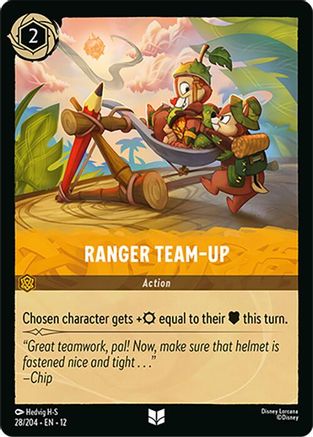 Ranger Team-Up (28/204) - Wilds Unknown Cold Foil