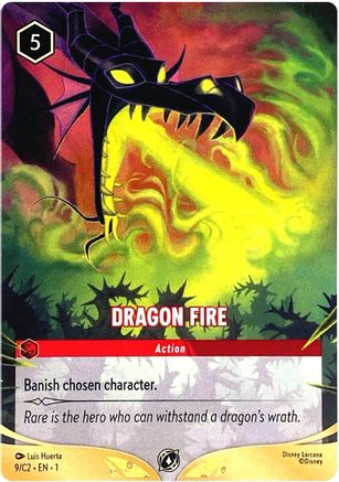 Dragon Fire (9/C2) (1) - Disney Lorcana Promo Cards
