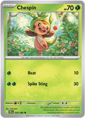Chespin 005/086 - ME04 Chaos Rising Reverse Holofoil
