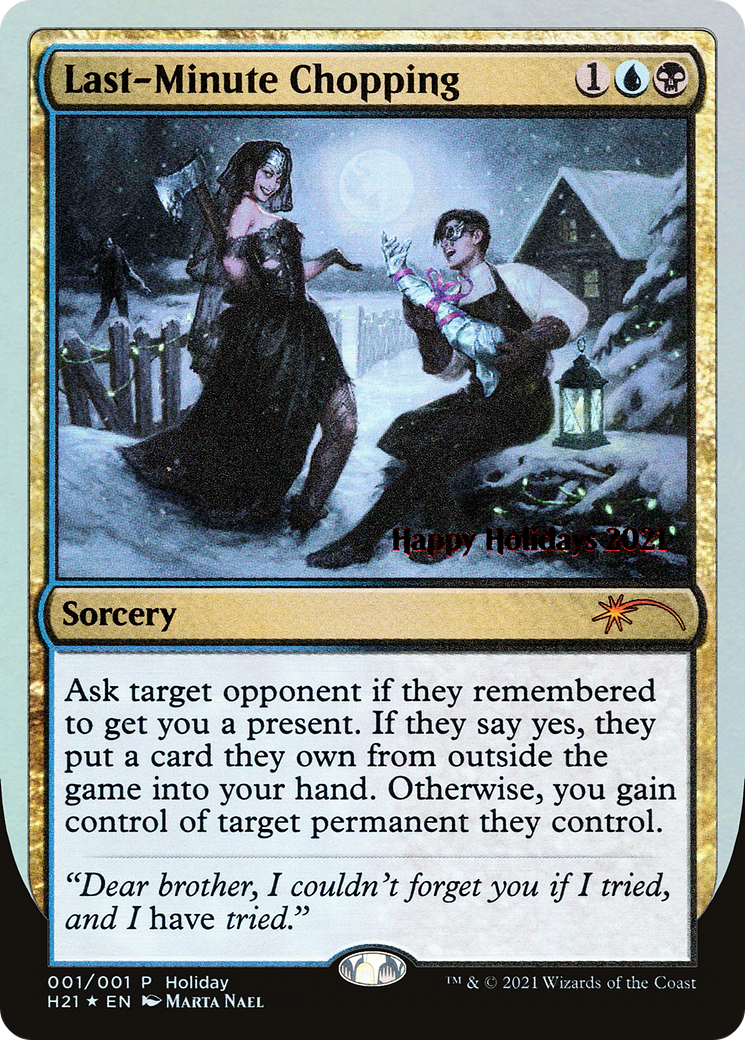 Last-Minute Chopping (SPECIAL-021) - Happy Holidays Foil