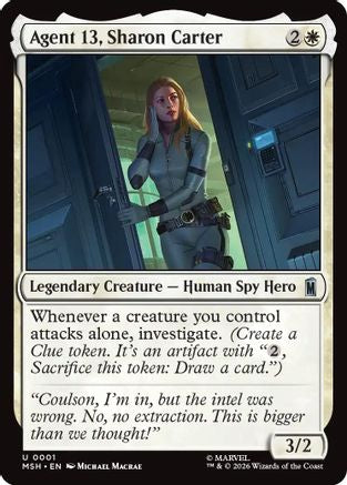 Agent 13, Sharon Carter (MSH-001) - Marvel Super Heroes