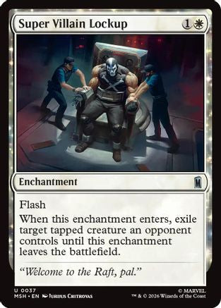Super Villain Lockup (MSH-037) - Marvel Super Heroes Foil