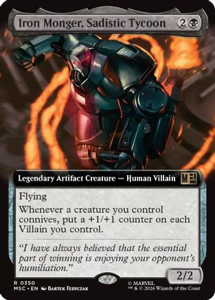 Iron Monger, Sadistic Tycoon (Extended Art) (MSC-350) - Commander: Marvel Super Heroes